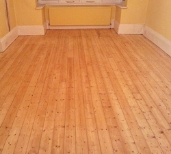 Pine floor board sanding Lancashire