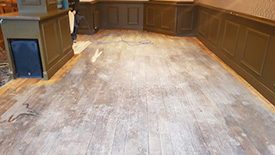 Sanding oak floors Preston